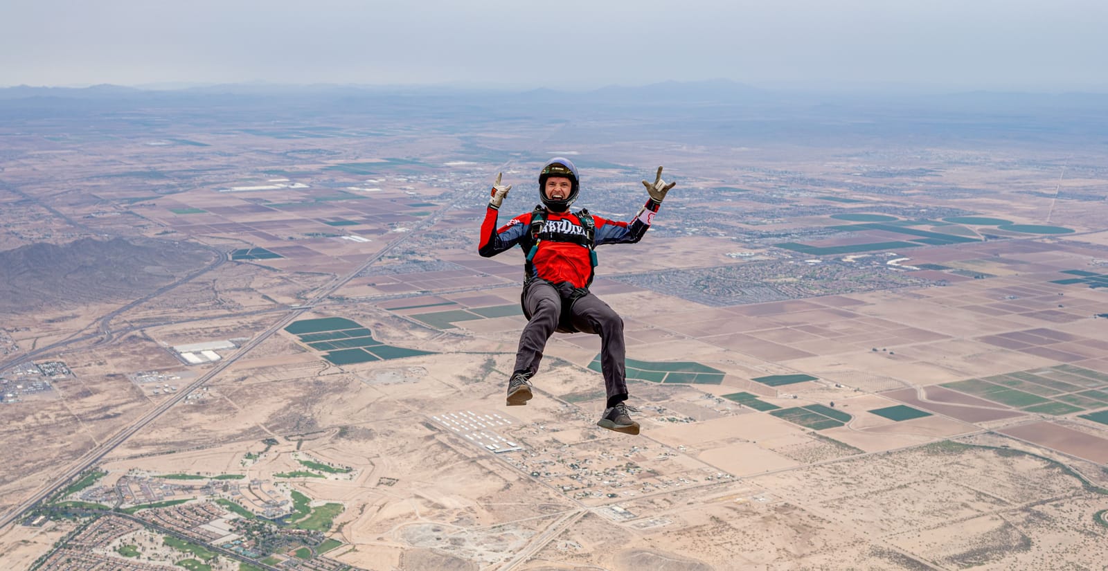 Doug Hendrix skydiving over Eloy Arizona